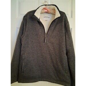 Orvis Classic Collection Sherpa-Lined Quarter-Zip Pullover -Size Large